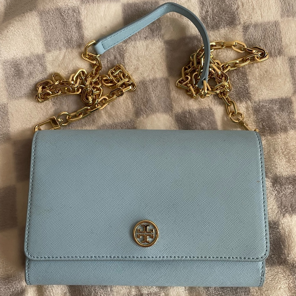 Tory Burch Robinson chain wallet